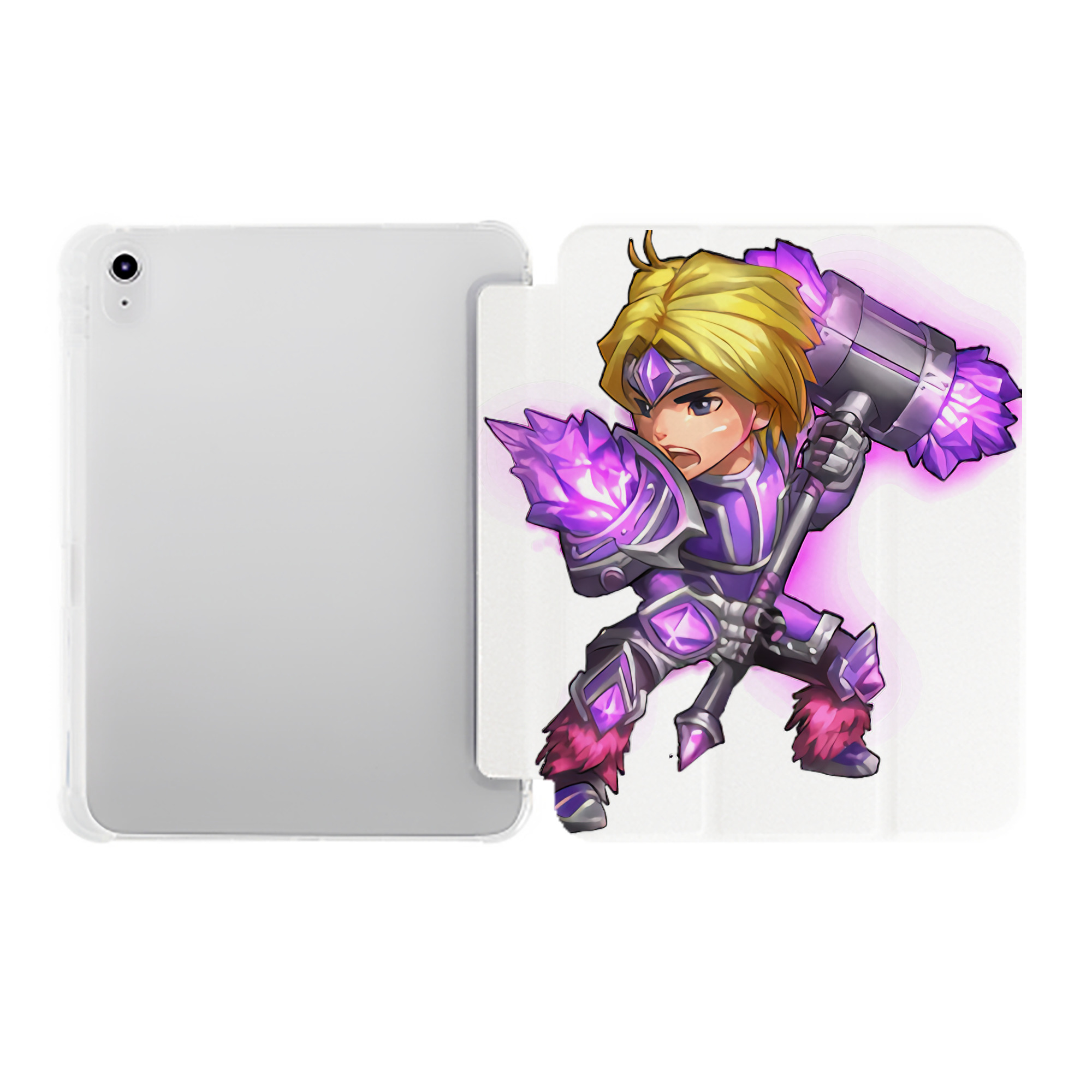 （画像用） リーグ・オブ・レジェンド League of Legends LOL IPad ケース ペン収納付き 三つ折りスタンド PUレザー×シリコン 対応機種9.5/10.5/10.9インチ
